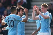 Man City dễ dàng "thổi bay" Bournemouth