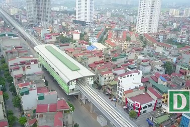 Ga La Khê - điểm ga đặt đoàn tàu đầu tiên của Dự án đường sắt trên cao Cát Linh - Hà Đông