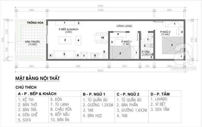 Tư vấn thiết kế nội thất nhà ở cấp 4 nhỏ xinh theo phong cách hiện đại tối giản và với chi phí tiết kiệm chỉ 50 triệu - Ảnh 2. Tư vấn thiết kế nội thất nhà ở cấp 4 nhỏ xinh theo phong cách hiện đại tối giản và với chi phí tiết kiệm chỉ 50 triệu - Ảnh 2.