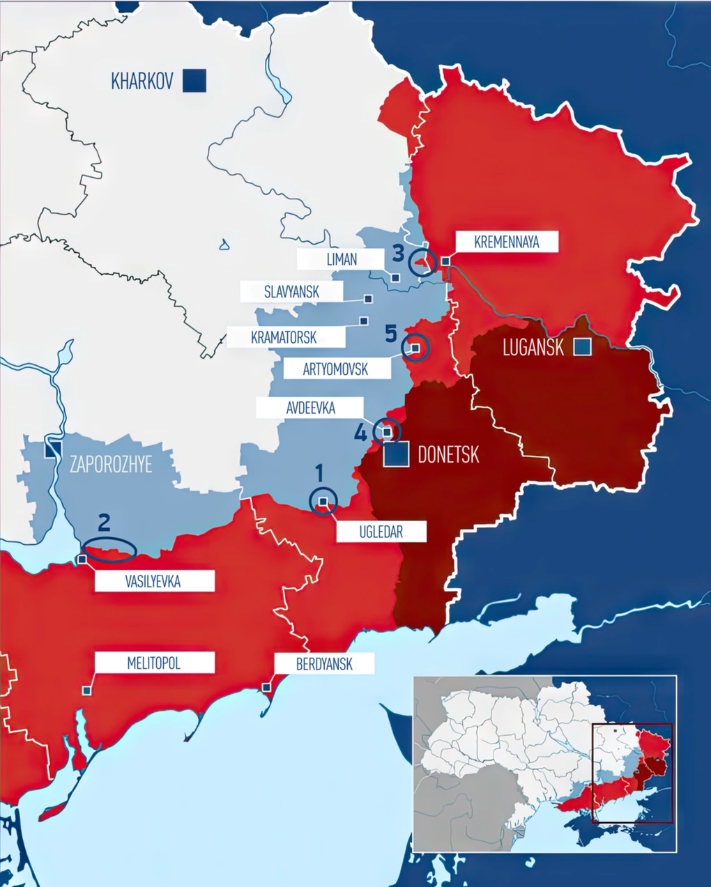 Các mũi tiến công quyết định số phận chiến dịch quân sự của Nga ở Ukraine - 2 Các mũi tiến công quyết định số phận chiến dịch quân sự của Nga ở Ukraine - 2