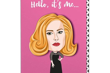 Adele vào siêu thị mua tất cả thiệp có hình mình