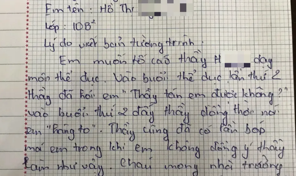 Thầy giáo bị phụ huynh tố nói nữ sinh “hàng to” trần tình sự việc - 5 Thầy giáo bị phụ huynh tố nói nữ sinh “hàng to” trần tình sự việc - 5