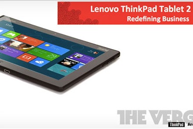 Máy tính bảng Lenovo ThinkPad Tablet 2 “ăn thua” với iPad