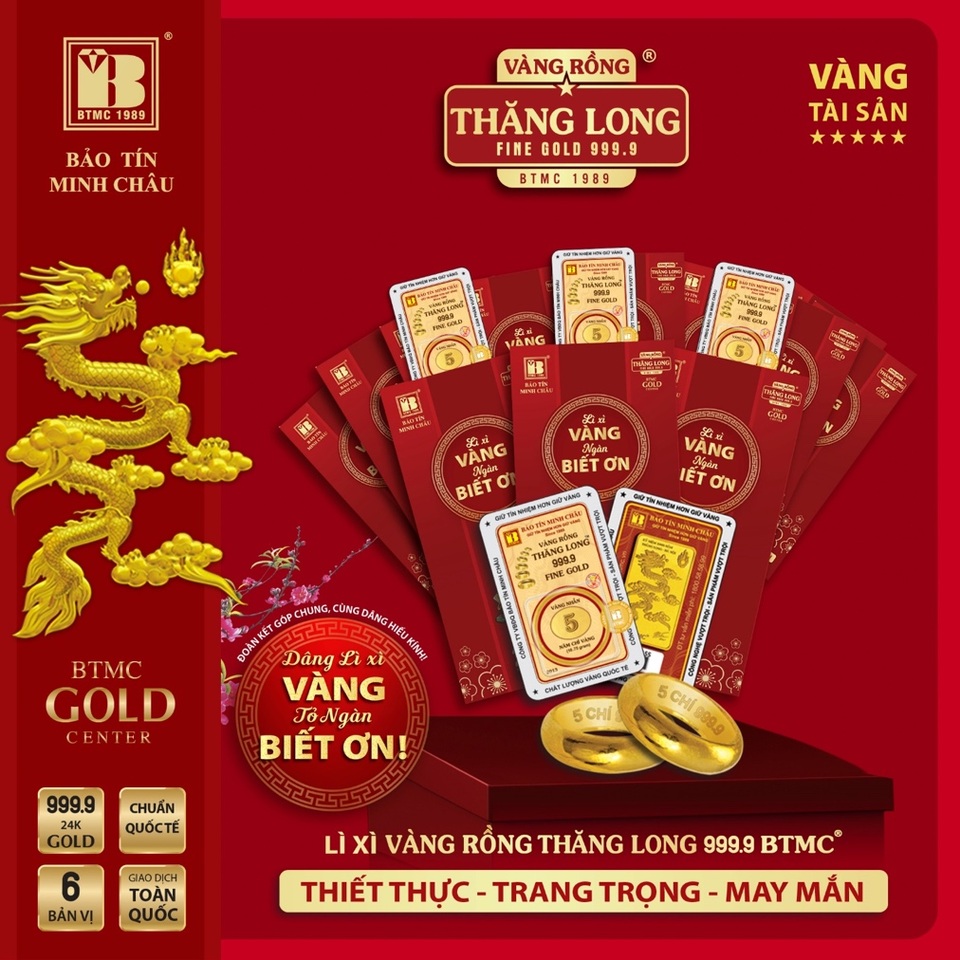Xu hướng lì xì bằng vàng may mắn ngày Tết được nhiều người ưa chuộng - 6 Xu hướng lì xì bằng vàng may mắn ngày Tết được nhiều người ưa chuộng - 6