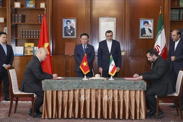 Chủ tịch Quốc hội chứng kiến lễ ký các văn kiện hợp tác Việt Nam - Iran