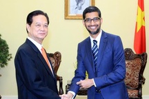 Thủ tướng Nguyễn Tấn Dũng tiếp CEO quyền lực Google tại Việt Nam
