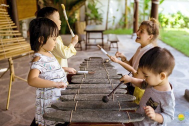 Không gian nghệ thuật tại trường mầm non song ngữ