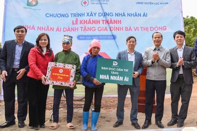 Khánh thành nhà Nhân ái, niềm vui ngày áp Tết ở Bắc Giang