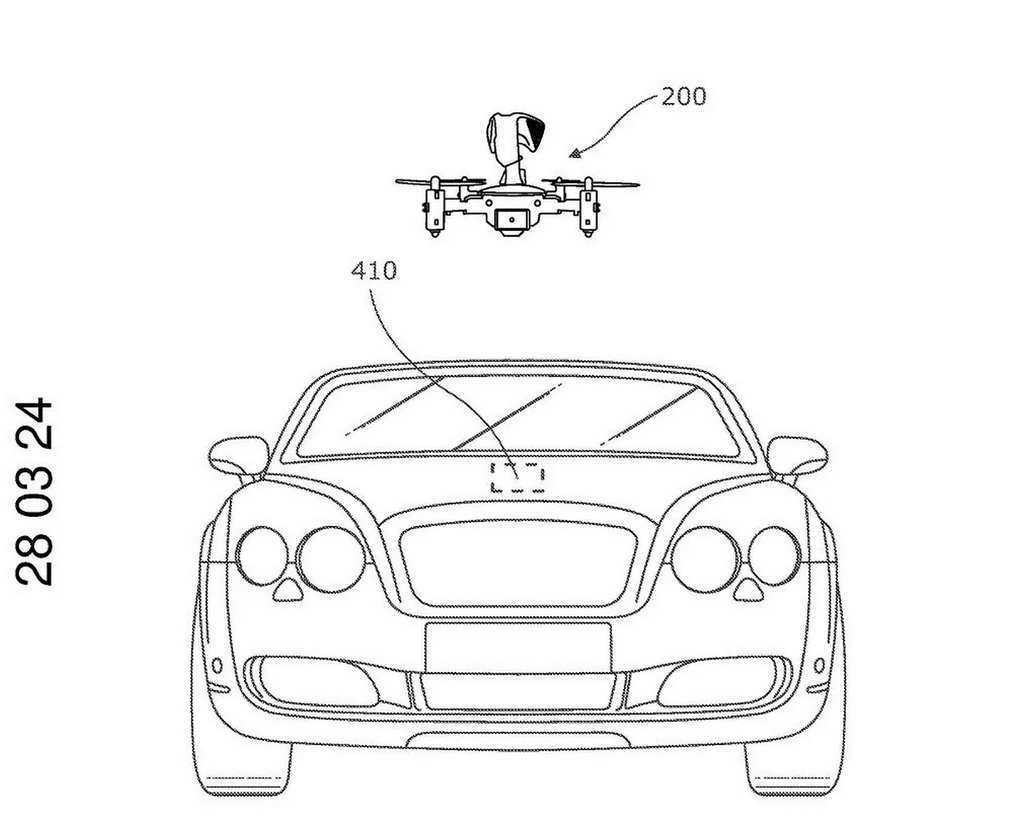 Logo trên xe Bentley có thể bay lên như flycam - 2