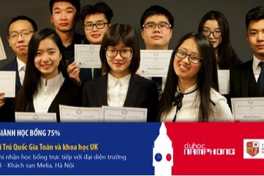 Giành học bổng 75% với The National Mathematics and Science College