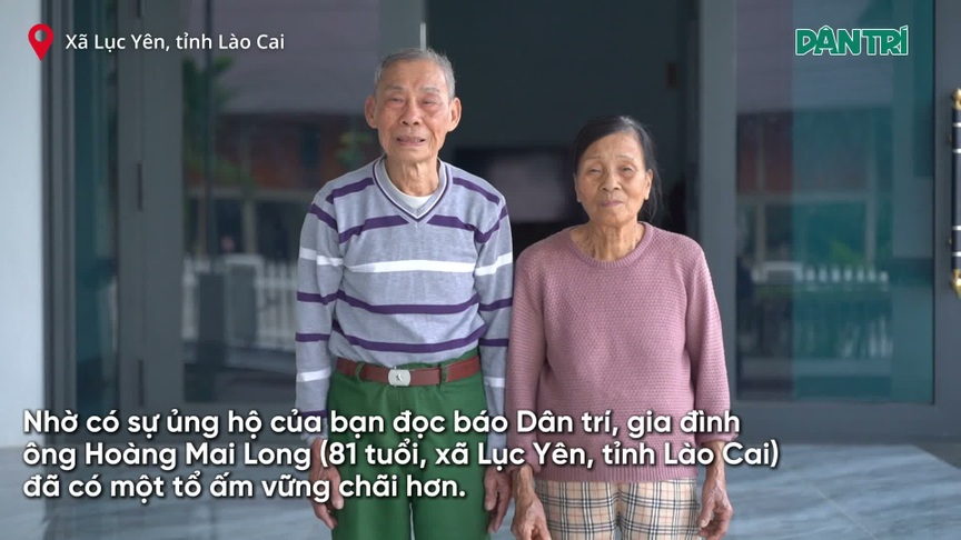Người cựu binh già hạnh phúc trong ngôi nhà mới