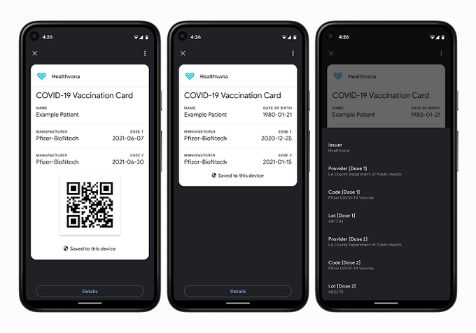 Google tích hợp thẻ vaccine kỹ thuật số vào hệ điều hành Android - Ảnh 1.