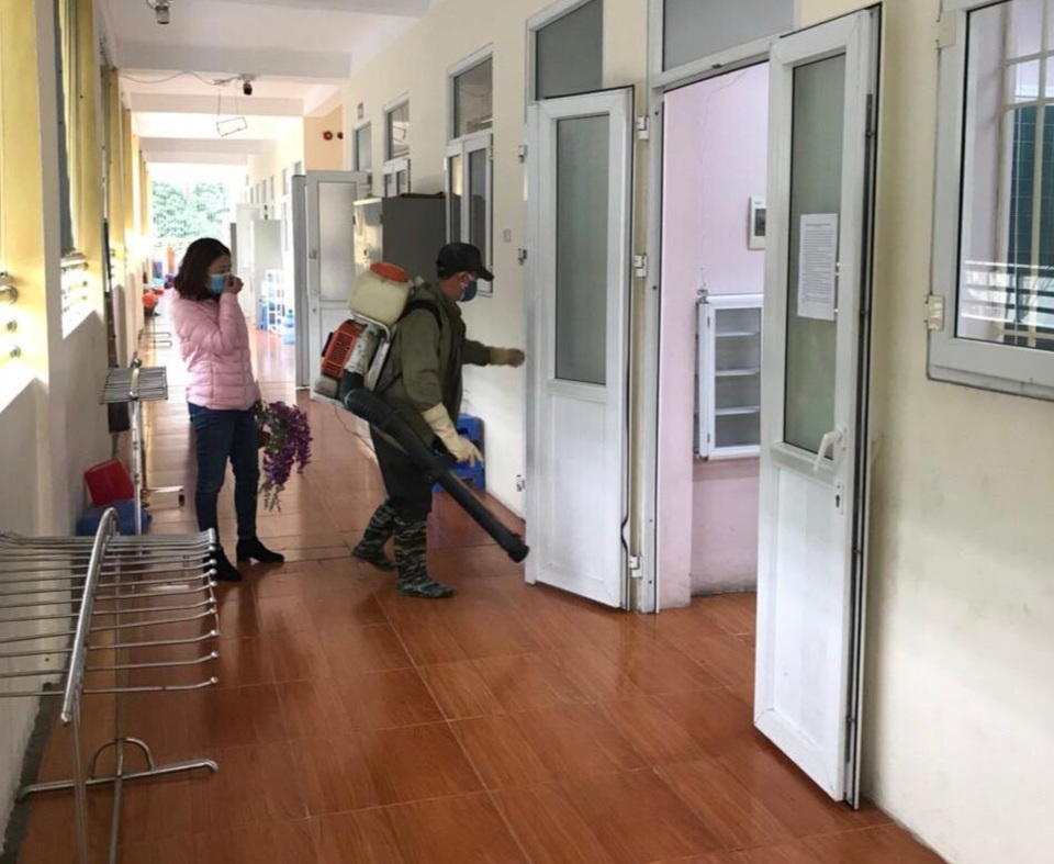 Dịch virus corona: Hà Nội phun khử trùng trường học trong đêm - 5 Dịch virus corona: Hà Nội phun khử trùng trường học trong đêm - 5