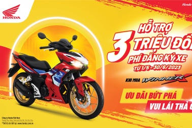 Hỗ trợ đăng ký xe Winner X với khuyến mại "Ưu đãi bứt phá - Vui lái thả ga"