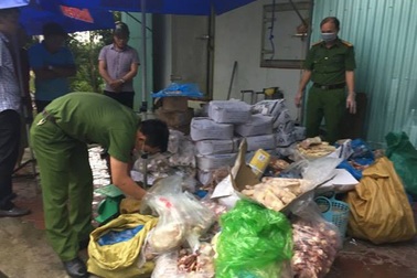 Kho đông lạnh chứa gần 1 tấn thực phẩm ngoại hết đát