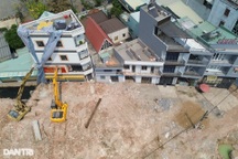 Vừa thi công, vừa chống nhà đổ ở Vành đai 3 TPHCM qua Bình Dương