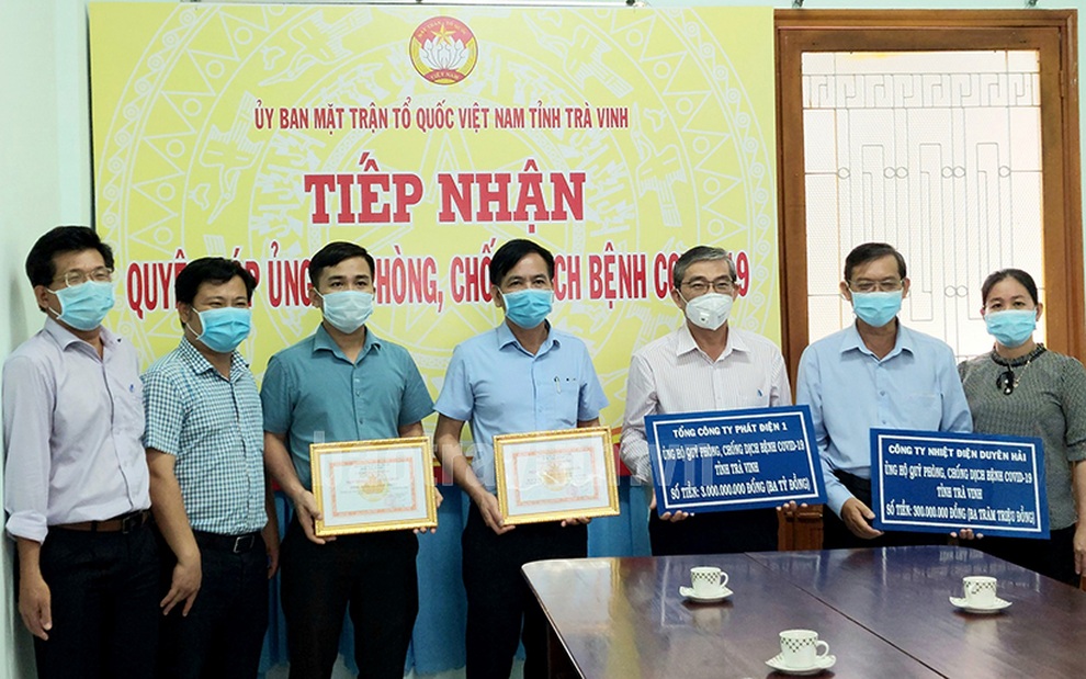 Tổng công ty Phát điện 1 ủng hộ Quỹ phòng chống Covid-19 tỉnh Trà Vinh - 1 Tổng công ty Phát điện 1 ủng hộ Quỹ phòng chống Covid-19 tỉnh Trà Vinh - 1