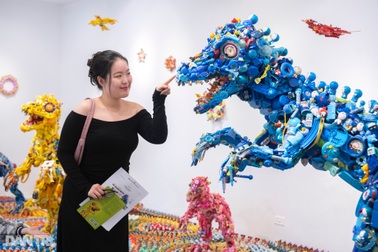 Biến hóa hàng nghìn đồ chơi nhựa cũ thành tác phẩm nghệ thuật độc đáo