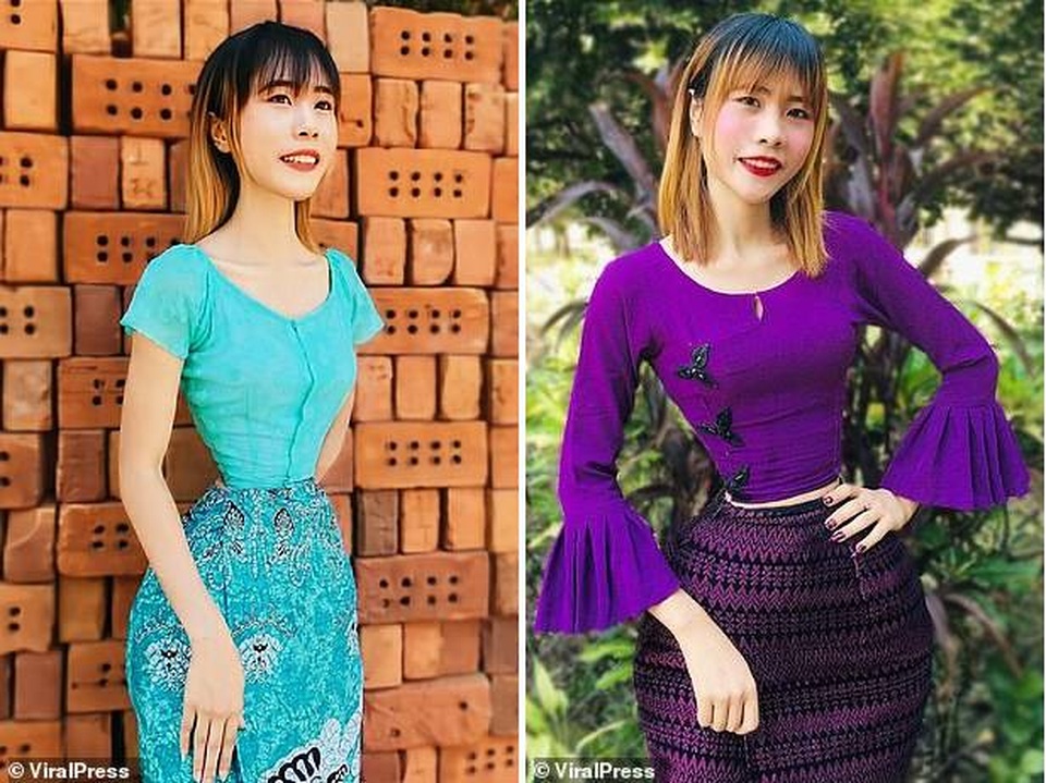 Cô gái Myanmar sở hữu “vòng eo con kiến” 35 cm - 5 Cô gái Myanmar sở hữu “vòng eo con kiến” 35 cm - 5