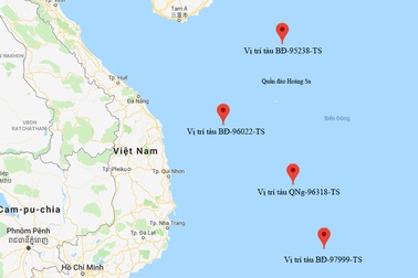 Nhiều tàu cá bị nạn trên biển Hoàng Sa, Trường Sa