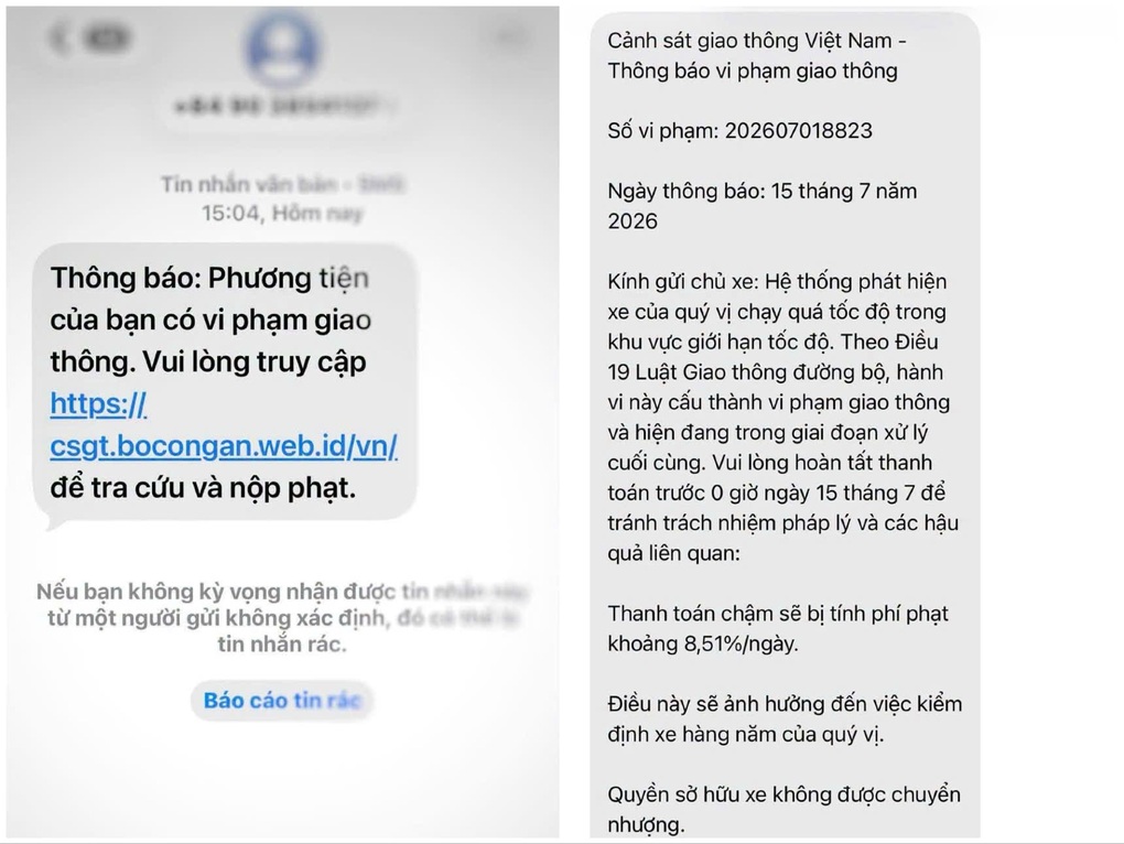 CSGT cảnh báo thủ đoạn giả mạo cổng dịch vụ công để lừa phạt nguội - 1