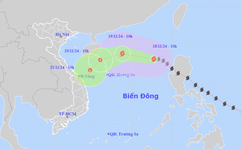 Bão Man-yi sẽ tan ngay trên Biển Đông - 1