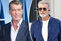 Pierce Brosnan gây sốc với vẻ đẹp kiểu... “râu tóc bạc phơ”