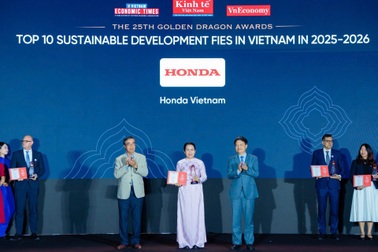 Honda Việt Nam vào Top 10 phát triển bền vững Rồng Vàng năm 2026