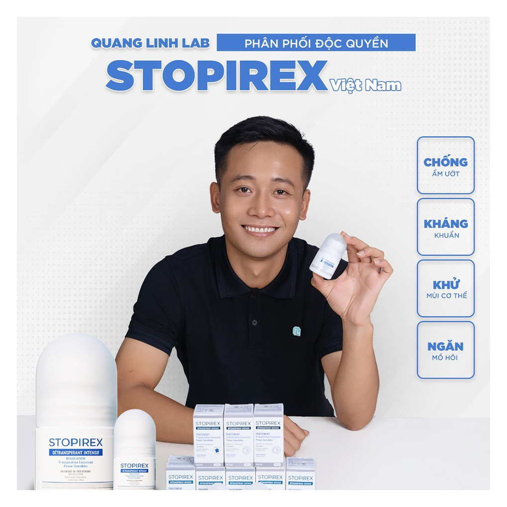 Giải pháp giảm tiết mồ hôi, ngăn mùi hiệu quả từ Stopirex - 1 Giải pháp giảm tiết mồ hôi, ngăn mùi hiệu quả từ Stopirex - 1