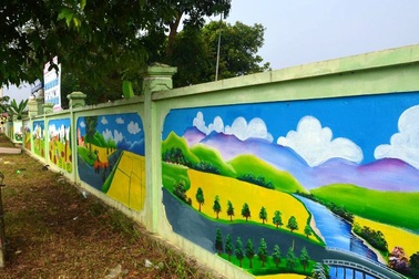 "Con đường bích họa" ghi dấu ấn của bạn trẻ xứ Nghệ