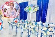 Cô dâu làm đám cưới tràn ngập Doraemon ở Bạc Liêu gây "sốt" mạng