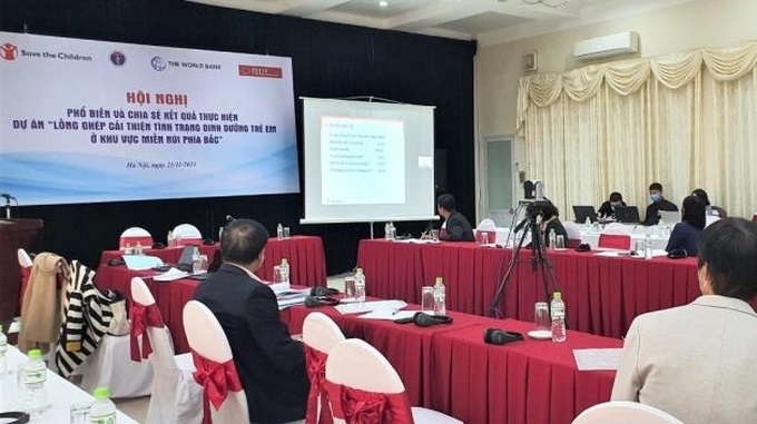 Hội nghị phổ biến và chia sẻ kết quả thực hiện dự án “Lồng ghép cải thiện tình trạng dinh dưỡng trẻ em ở khu vực miền núi phía Bắc”.
