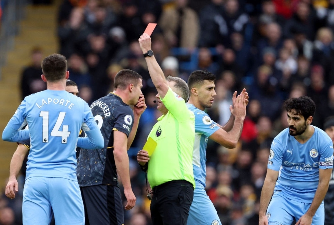 Jimenez nhận thẻ đỏ ngớ ngẩn, Wolves dâng chiến thắng cho Man City - 1 Jimenez nhận thẻ đỏ ngớ ngẩn, Wolves dâng chiến thắng cho Man City - 1