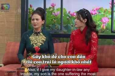 Con dâu cá tính "khóc thành sông" khi lên sóng trò chuyện cùng mẹ chồng