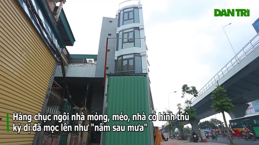 Nhà siêu mỏng, siêu méo xuất hiện trên đường nghìn tỷ