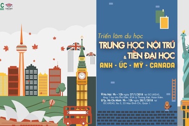 Triển lãm Du học Trung học Nội trú & Tiền Đại học Anh Úc Mỹ Canada