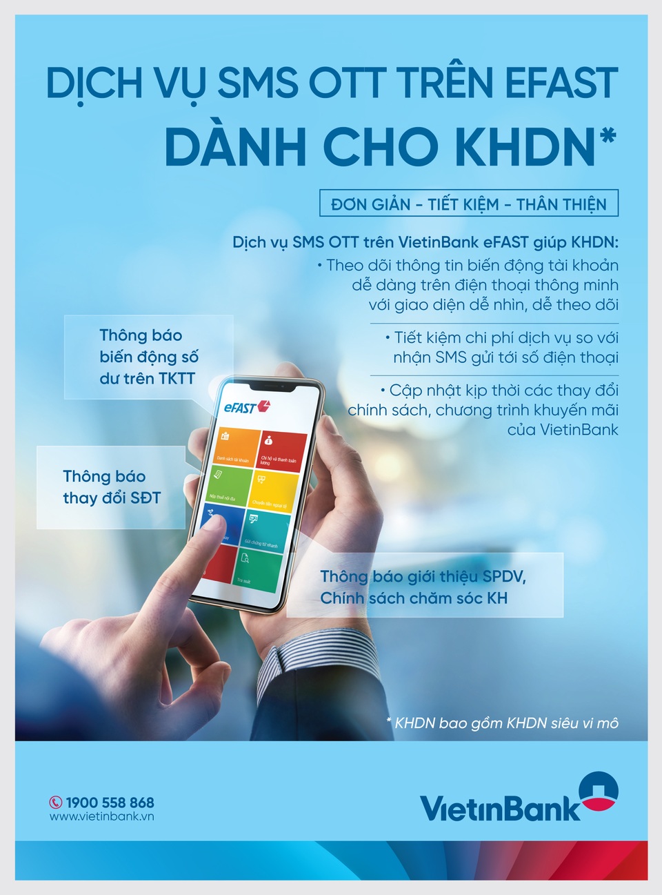 VietinBank triển khai Dịch vụ nhận thông báo qua App VietinBank eFAST - 1 VietinBank triển khai Dịch vụ nhận thông báo qua App VietinBank eFAST - 1