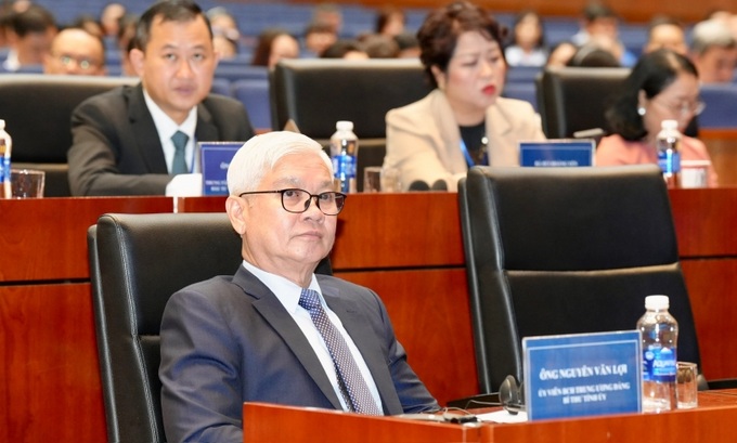 Ông Nguyễn Văn Lợi, Ủy viên BCH Trung ương Đảng, Bí thư Tỉnh ủy, Trưởng Đoàn Đại biểu Quốc hội tỉnh Bình Dương tham dự diễn đàn.