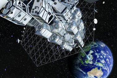 Kế hoạch xây thang máy trên không gian của người Nhật