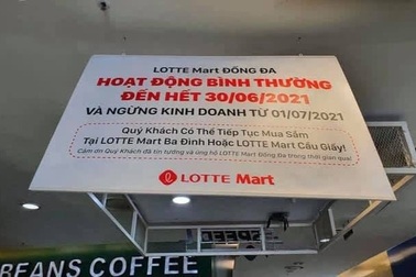 Lotte Mart sắp đóng cửa một siêu thị tại Hà Nội