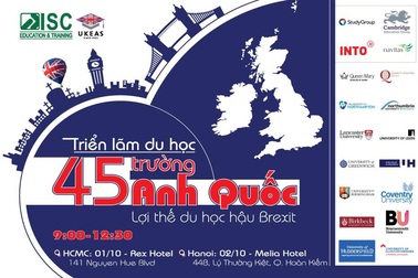 Tặng khóa học IELTS tại Triển lãm Du học 45 trường Anh Quốc eduFairUK