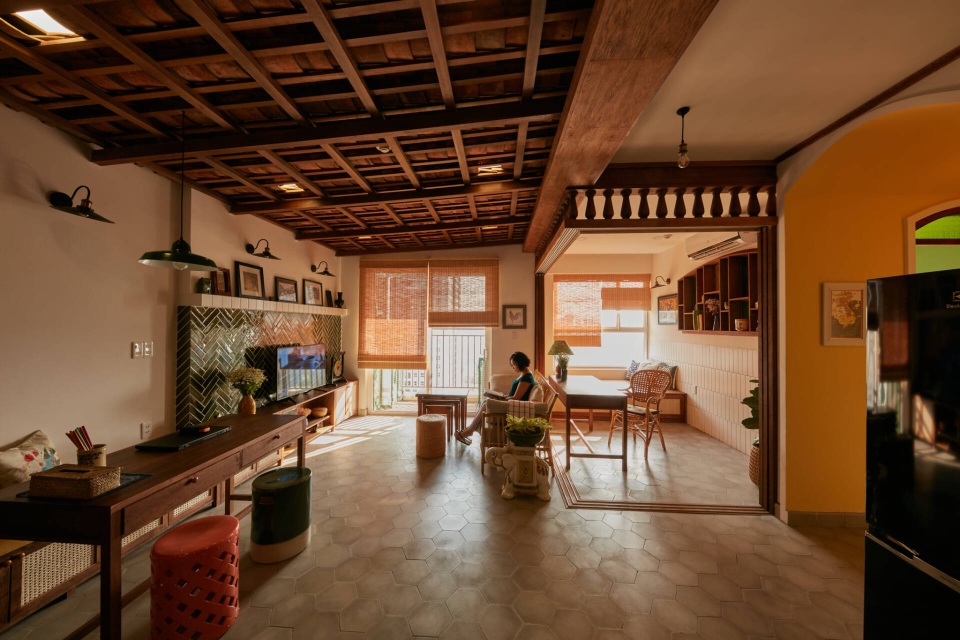 Không gian hoài cổ trong căn chung cư tuyệt đẹp của cặp vợ Việt chồng Tây - 3