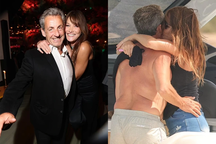 Cựu đệ nhất phu nhân Pháp Carla Bruni tình tứ bên chồng